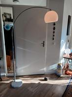 Vintage jaren 70 booglamp met marmeren voet, Ophalen of Verzenden, Gebruikt, 150 tot 200 cm