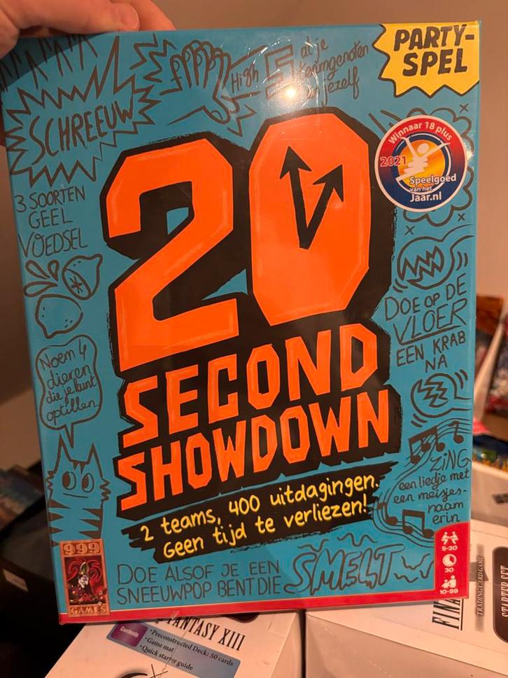 20 Second Showdown - Nieuw!, Hobby en Vrije tijd, Gezelschapsspellen | Bordspellen, Nieuw, Drie of vier spelers, Ophalen of Verzenden