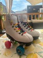 Rio rainbow white rolschaatsen - weinig gebruikt, Kinderen en Baby's, Speelgoed | Buiten | Rolschaatsen, Ophalen of Verzenden