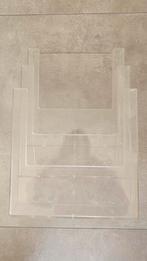 Folder display /rek / standaard, doorzichtig, ruime A4, Ophalen, Zo goed als nieuw