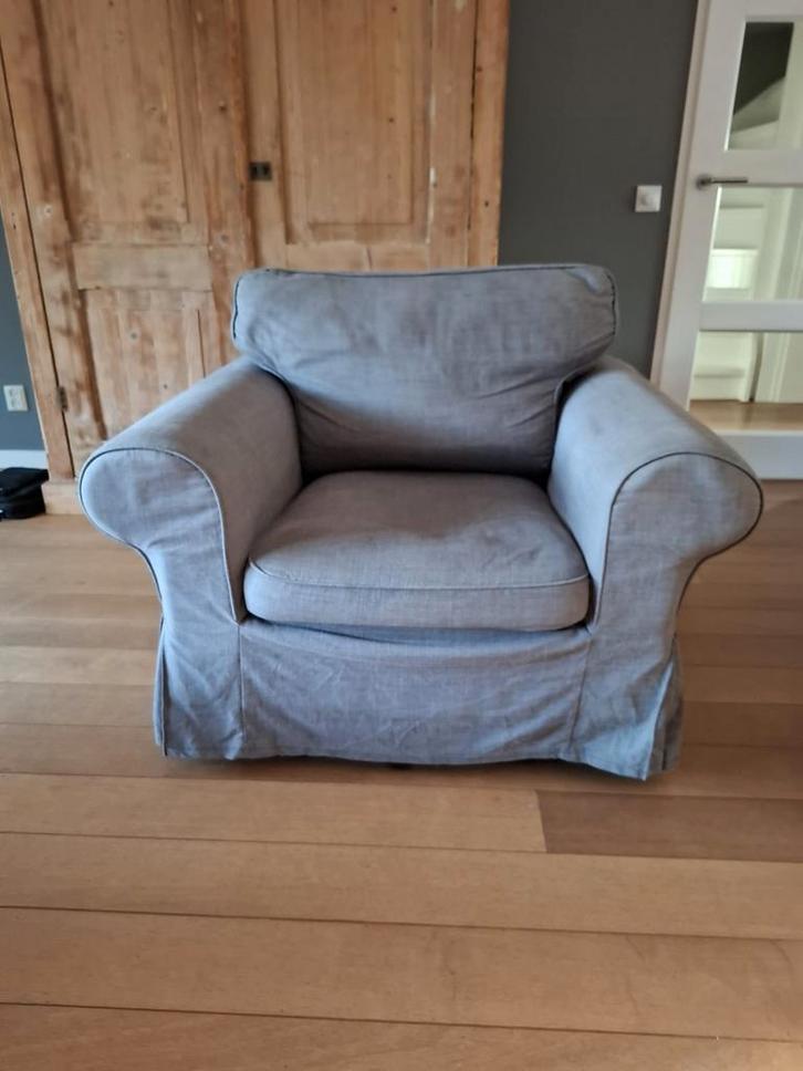 1, grijze,  Ikea Ektorp stoel te koop., Huis en Inrichting, Fauteuils, Gebruikt, 75 tot 100 cm, Ophalen