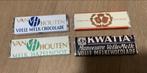 Oud Hollands snoep kwatta de Gruyter,s van houten chocolade, Ophalen of Verzenden, Gebruikt, Verpakking