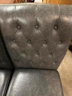 Grijze lederen stoelen (6 stuks), Ophalen, Gebruikt, Leer, X
