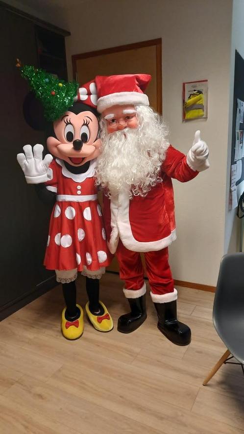 Mooie Kerstman Grinch mascotte met acteur op je kerstfeestje, Hobby en Vrije tijd, Feestartikelen | Verhuur, Nieuw, Ophalen of Verzenden
