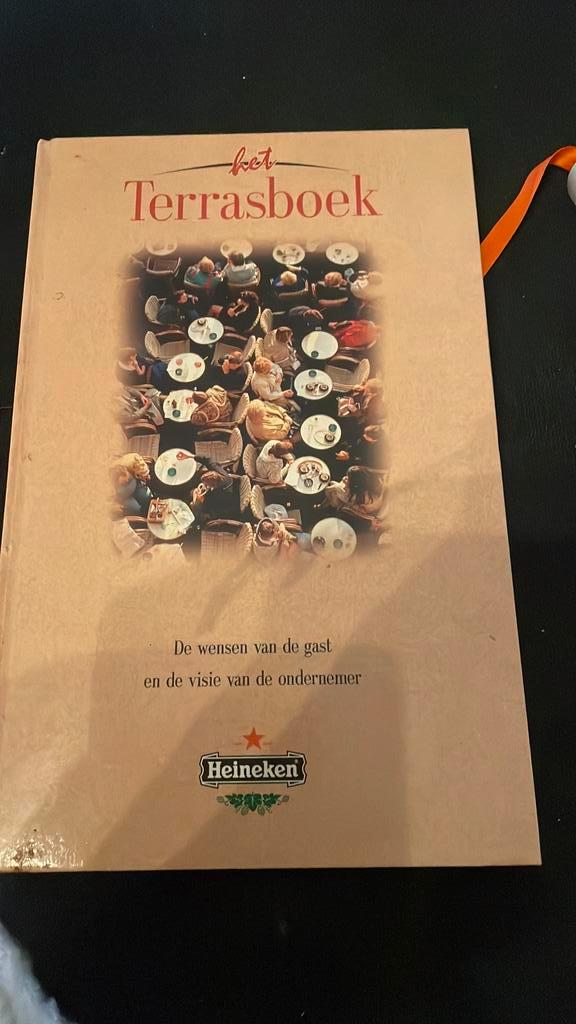 Het terrasboek  Heineken, Verzamelen, Biermerken, Zo goed als nieuw, Heineken, Ophalen of Verzenden