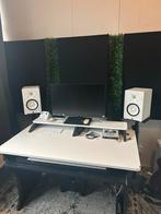 Yamaha HS7 + HS8S Studio Monitors met Standaard, Gebruikt, 120 watt of meer, Front, Rear of Stereo speakers, Ophalen