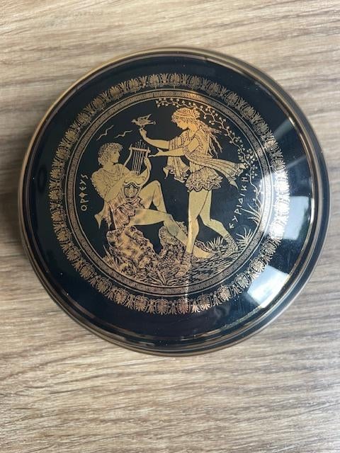 Stella Terracotta sieradendoos met 24K gouden accenten, Antiek en Kunst, Ophalen of Verzenden