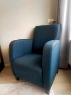 Stoel donkerblauw, Huis en Inrichting, Fauteuils, Ophalen, Gebruikt, Minder dan 75 cm, 50 tot 75 cm