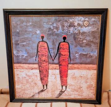 Michel Rauscher, Vrienden bij Zonsondergang print 78,5x78,5 beschikbaar voor biedingen