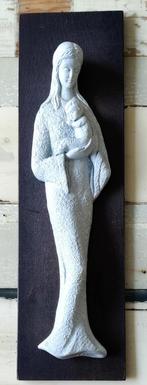 Prachtig groot wandbord van Maria Madonna, Ophalen of Verzenden, Zo goed als nieuw, Christendom | Katholiek