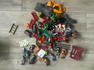 Tas vol met Playmobiel - Piraten ridders kanonnen katapult beschikbaar voor biedingen