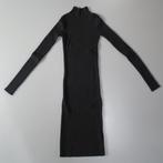 C&A zwarte jurk ribgebreid jurkje maat XS/34, Verzenden, Zwart, Maat 34 (XS) of kleiner, Gedragen