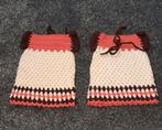 Vintage pannenlappen, Ophalen of Verzenden, Rood, Tafelkleed of Tafelzeil