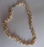 Ivoorkleurige kralen ketting, Ophalen of Verzenden, Gebruikt, Beige, Overige materialen