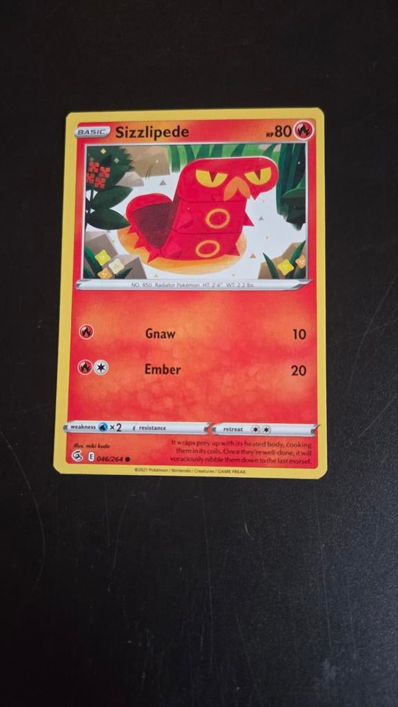 Sizzlipede 046/264 Fusion Strike NM, Verzenden, Zo goed als nieuw, Losse kaart