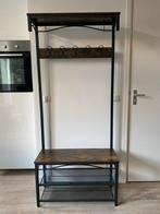 Industriële kapstok met garderoberek en schoenenrek, Huis en Inrichting, Nieuw, Ophalen of Verzenden, Staande kapstok, 150 tot 200 cm
