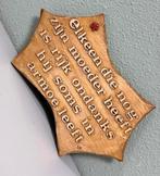 Vintage hout houten Tekstbord spreuk wandbord moeder mama, Ophalen of Verzenden, Zo goed als nieuw, H, H