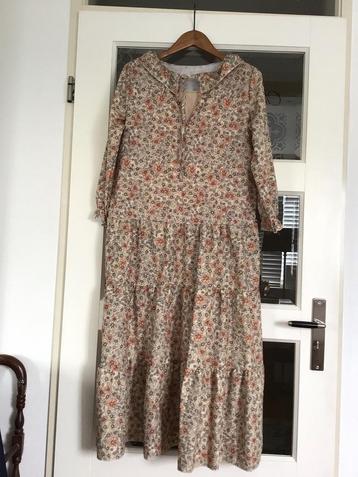 Jurk  Boho , midi, zomer, mt 38/40 zacht pastel, bloemmotief beschikbaar voor biedingen