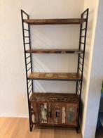 Boekenkast – 80  30  180 cm massief gerecycled/mangohout, Huis en Inrichting, Kasten | Boekenkasten, Ophalen, 50 tot 100 cm, Zo goed als nieuw