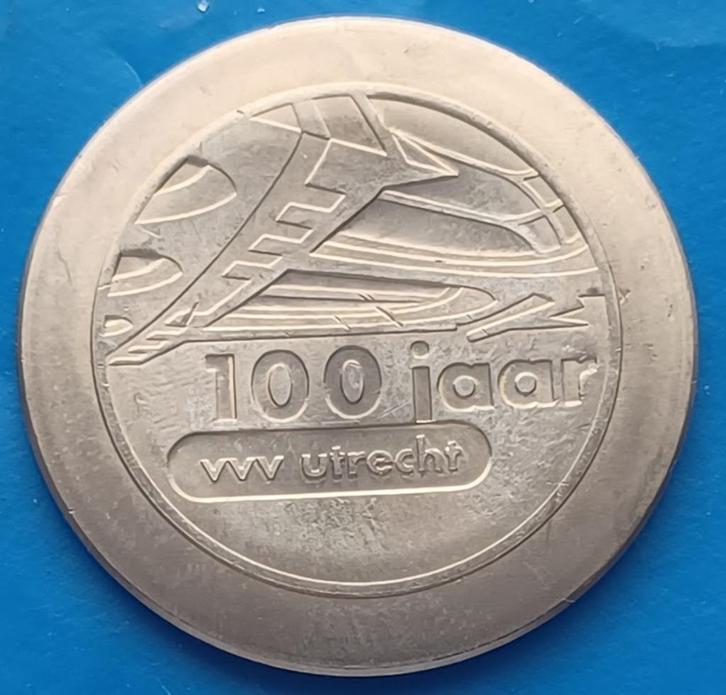 1 Dommetje Utrecht 1992 100 jaar VVV Utrecht, Postzegels en Munten, Penningen en Medailles, Overige materialen, Nederland, Verzenden