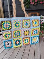 Granny square tas blauw groen nieuw, Sieraden, Tassen en Uiterlijk, Tassen | Damestassen, Ophalen of Verzenden, Nieuw, Blauw