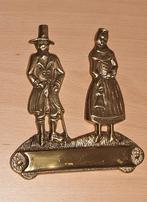 Brocant chique massieve naamplaat messing/koper, Antiek en Kunst, Curiosa en Brocante, Ophalen of Verzenden