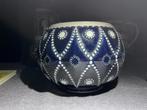 Blauw wit gestipte Westerwald pot., Antiek en Kunst, Ophalen of Verzenden