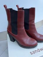 Sandwich laars maat 39, Kleding | Dames, Schoenen, Ophalen of Verzenden, Zo goed als nieuw, Rood, Hoge laarzen