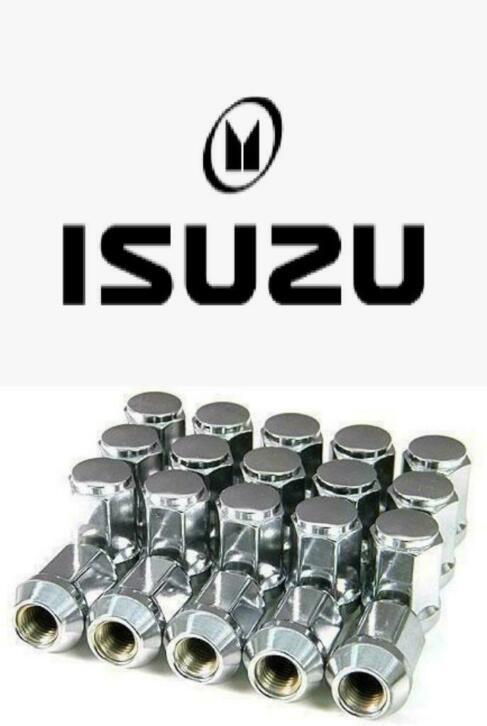 Set chromen wielmoeren Isuzu D-Max Trooper, Auto diversen, Wieldoppen, Nieuw, Ophalen of Verzenden