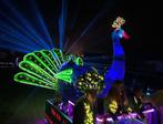 Carnavalswagen loopgroep verlicht pauw, Ophalen, Zo goed als nieuw, Kostuum, Carnaval