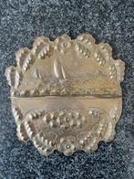Antieke Koperen Pijphouder Zeegezicht, Ophalen of Verzenden