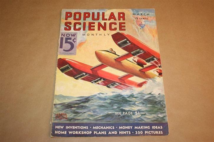 Zeldzaam magazine - Popular Science [VS] - 1934 !!, Verzamelen, Tijdschriften, Kranten en Knipsels, Tijdschrift, 1980 tot heden