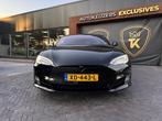 Tesla Model S 100D Black Pack Auto Pilot 21"L.M. Leder Navi, Auto's, Tesla, 100 kWh, Model S, Zwart, 2190 kg