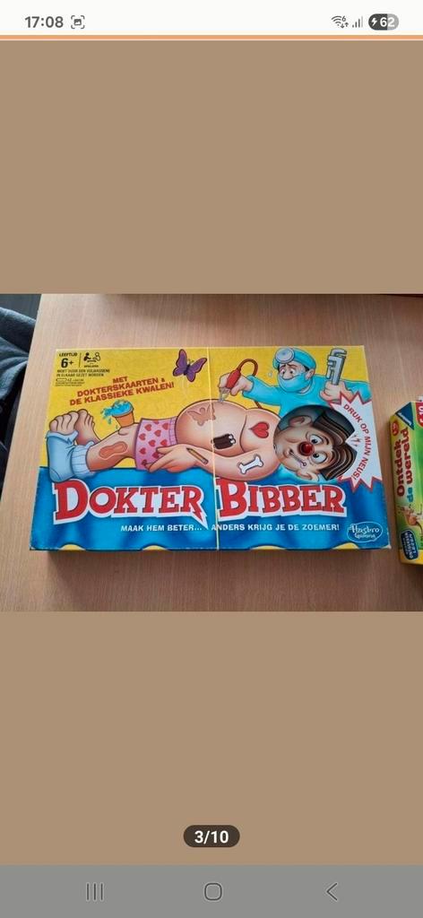 Gezelschapsspel Dokter bibber, Hobby en Vrije tijd, Gezelschapsspellen | Bordspellen, Zo goed als nieuw, Ophalen of Verzenden