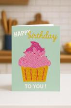 Partij diamond painting verjaardag wenskaarten 10x15cm, Diversen, Ophalen of Verzenden, Nieuw