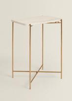 ZARA Home bijzet tafel marmer (2x), 45 tot 60 cm, Overige materialen, Minder dan 55 cm, Ophalen of Verzenden