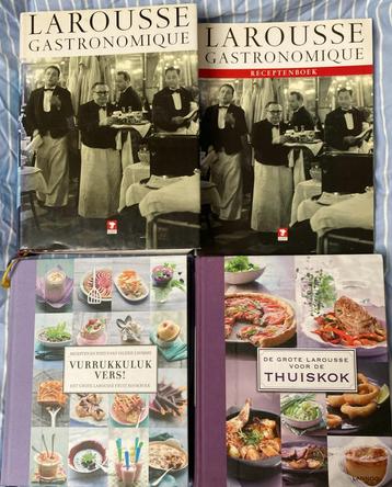 Larousse gastronomique+Receptenboek+Fruitkookboek+ Thuiskok