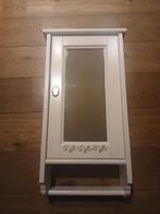 Hangkastje met spiegel - Hout, 73x35x15cm, Ophalen, Gebruikt