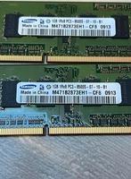 Samsung 2GB 1RX8 PC3 8500S SODIMM, Computers en Software, RAM geheugen, 2 GB, Ophalen of Verzenden, Laptop, Zo goed als nieuw