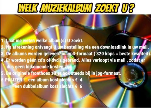 WELK MUZIEKALBUM ZOEKT U?, Cd's en Dvd's, Cd's | Pop, Verzenden