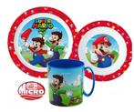 Super Mario Kinderservies met Mok - Magnetron, Ophalen of Verzenden, Nieuw