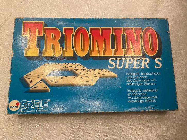 Triomino super s peri spiele vintage in nette complete staat, Hobby en Vrije tijd, Gezelschapsspellen | Bordspellen, Zo goed als nieuw