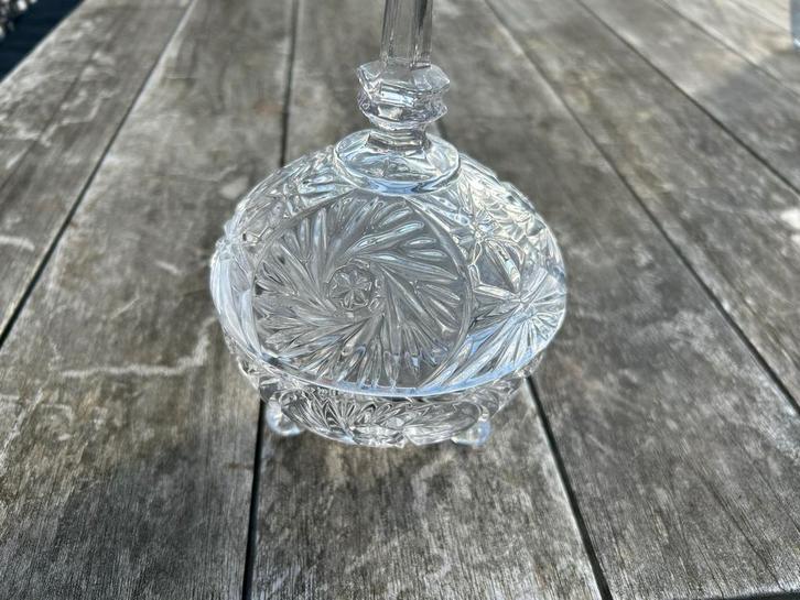 Antieke Kristallen Bonbonnière en karaffen., Huis en Inrichting, Woonaccessoires | Stolpen, Zo goed als nieuw, Ophalen of Verzenden