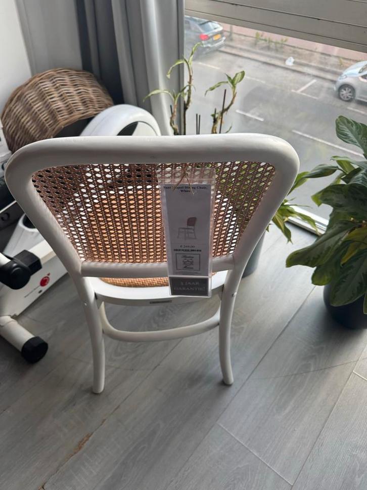 Rivièra Maison Sant Miquel Stoel - Wit, Huis en Inrichting, Stoelen, Zo goed als nieuw, Eén, Hout, Wit, Ophalen of Verzenden