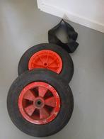 2 kruiwagen/bolderkar wielen + extra oude band gratis, Ophalen of Verzenden, Staal, Navelpiercing