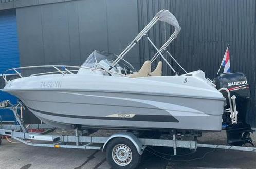 Zeer nette Beneteau Flyer 550 Sundeck + 100 pk (2010), Watersport en Boten, Vis- en Consoleboten, Zo goed als nieuw, 70 pk of meer