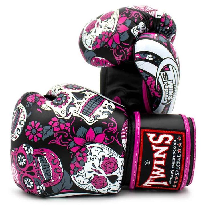 Bokshandschoenen Twins FBGVL53 Dia de Muertos Pink, Sport en Fitness, Boksen, Nieuw, Bokshandschoenen, Verzenden