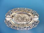 Zilveren asbak "Herberg"                                 Z87, Antiek en Kunst, Antiek | Goud en Zilver, Ophalen of Verzenden, Zilver