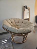 Stoel JORDRUP Ø100 cm naturel/off-white stof, Huis en Inrichting, Ophalen of Verzenden, Zo goed als nieuw, Stof, Minder dan 150 cm