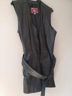 leren vest, Ophalen of Verzenden, Zo goed als nieuw, Maat 38/40 (M), Zwart